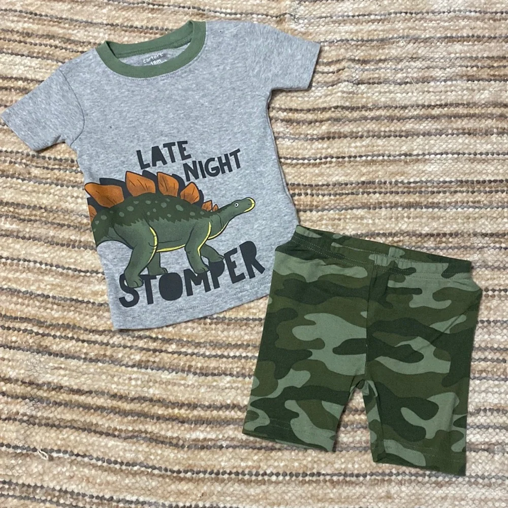 Carters Toddler Boy Matching Snug Fit Pajamas Sleepwear Set Lot 3 Pack